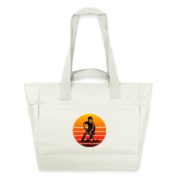 Cool floorball inspiration - Water-Repellent Padded Bag - natural white - Front