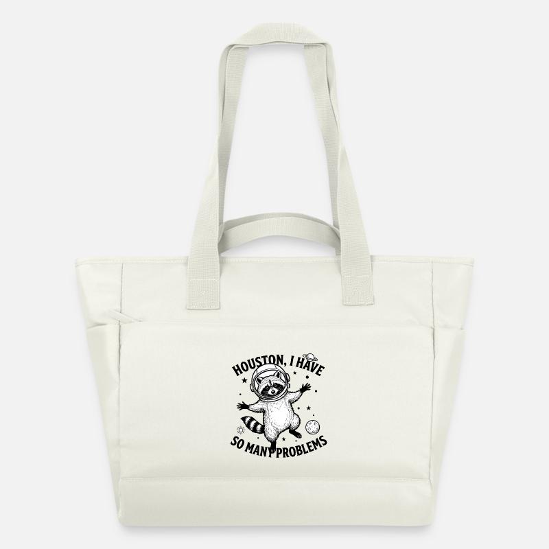 Problem bear - Water-Repellent Padded Bag - natural white