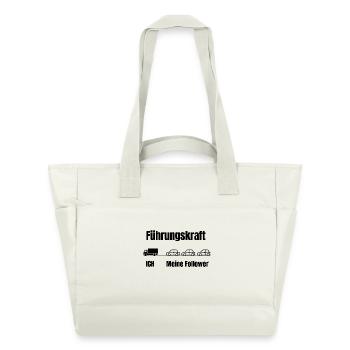 Führungskraft und Followers-Kette - Wasserabweisende Padded Bag - Naturweiß - Vorne