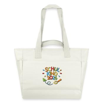 School Child 2026 School Enrollment Back to School - Water-Repellent Padded Bag - natural white - Front
