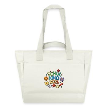 School Child 2026 School Enrollment Back to School - Water-Repellent Padded Bag - natural white - Front