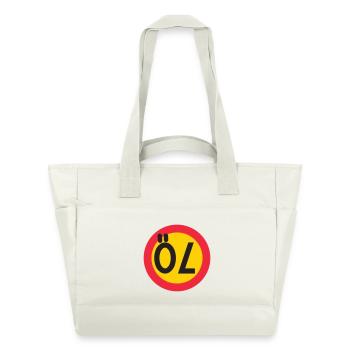 70 beers - Water-Repellent Padded Bag - natural white - Front