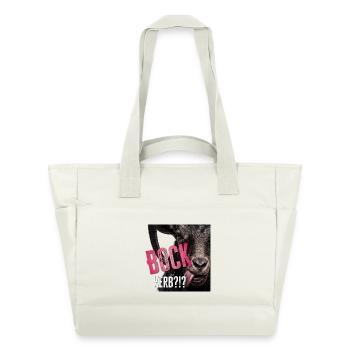 Motif de trottoir Bock - Sac matelassé déperlant - blanc nature - Devant