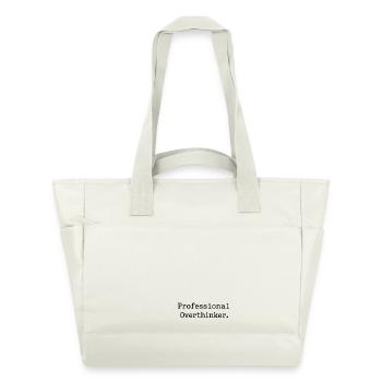 Minimaliste professionnel qui réfléchit trop - Sac matelassé déperlant - blanc nature - Devant
