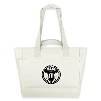Sausage Bratwurst Icon - Water-Repellent Padded Bag - natural white - Front