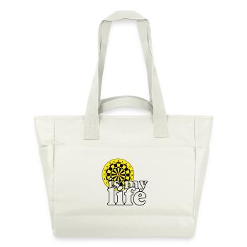 Dart, Dartpfeil, Darts, Shirt , Dart is my life - Wasserabweisende Padded Bag - Naturweiß - Vorne