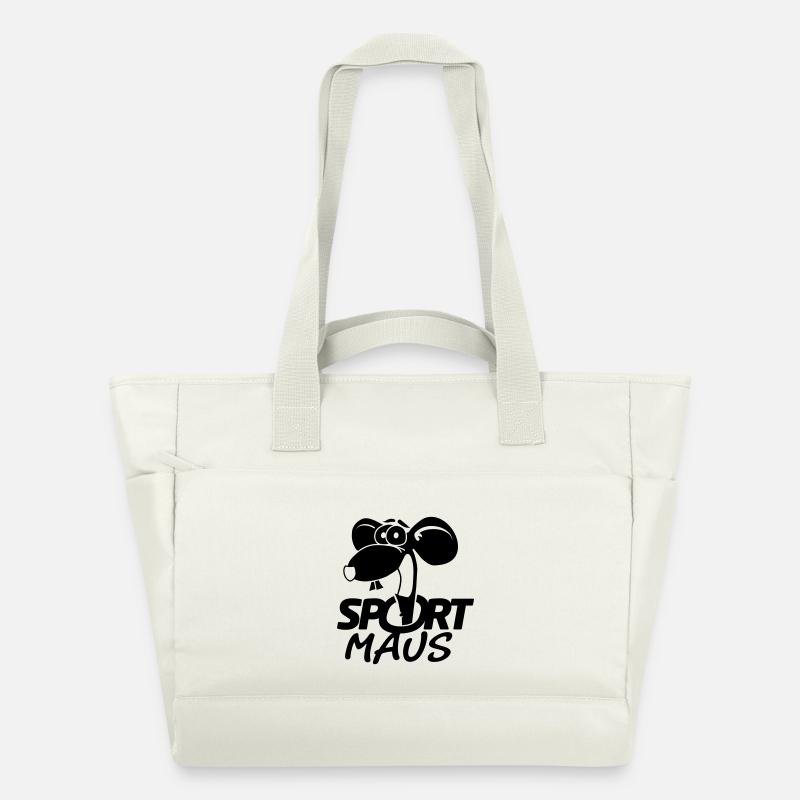 Sportmaus négative - Sac matelassé déperlant - blanc nature