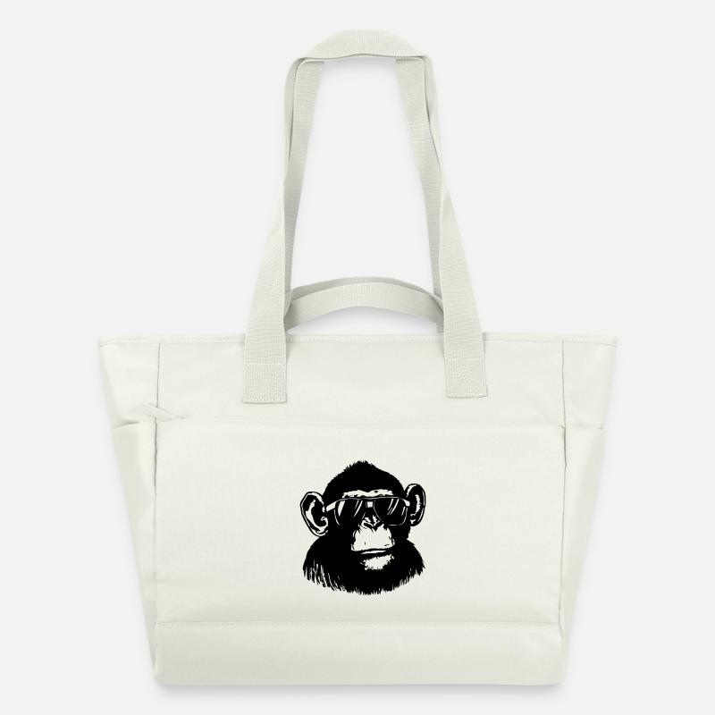 Singe cool - Sac matelassé déperlant - blanc nature