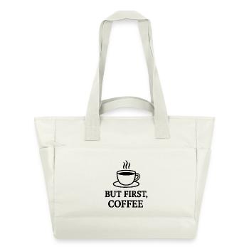 mais d’abord le café - Sac matelassé déperlant - blanc nature - Devant