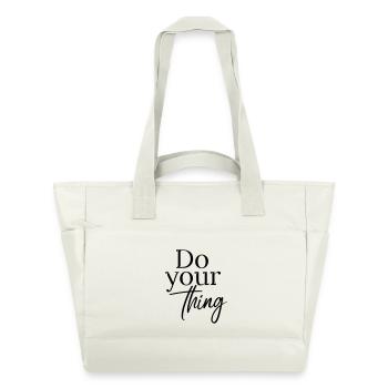 Faites ce que vous voulez - Sac matelassé déperlant - blanc nature - Devant