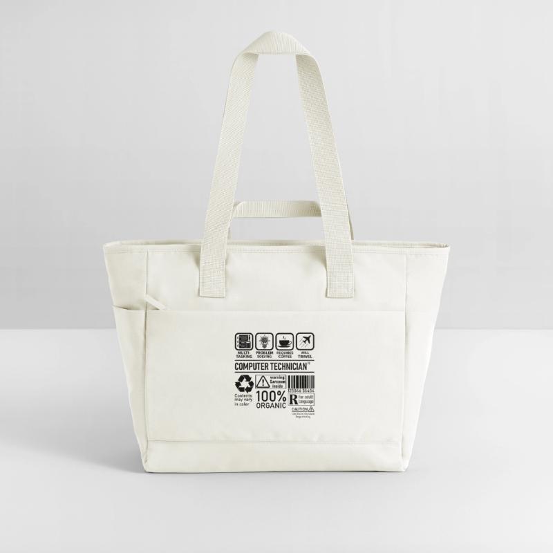 Computer Technician multi tasking problem solving Water-Repellent Padded Bag