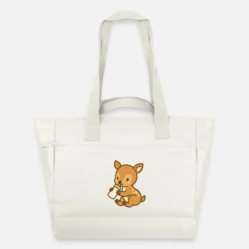 Fläschchen-Kitzliebe - Wasserabweisende Padded Bag - Naturweiß