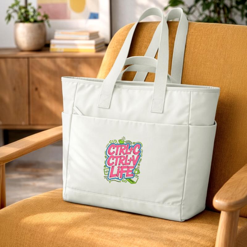 Remote Developer Ctrl+C Ctrl+V Life Web Developer Water-Repellent Padded Bag