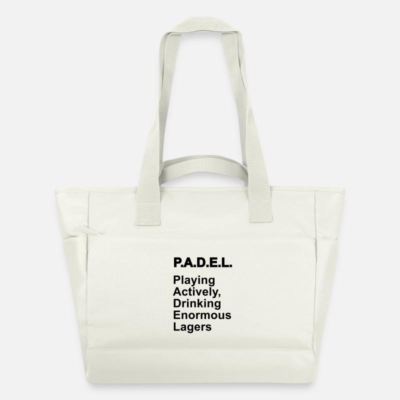La signification du padel - Sac matelassé déperlant - blanc nature