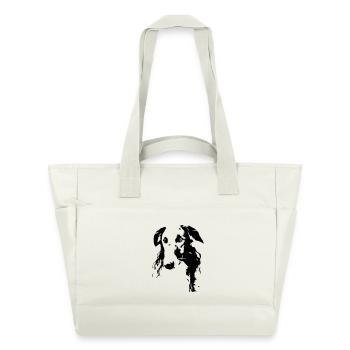 Barsoi Kopf - Wasserabweisende Padded Bag - Naturweiß - Vorne