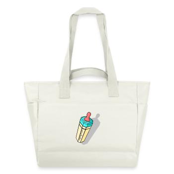 Collection Bébé Soleil d’Été 16 - Sac matelassé déperlant - blanc nature - Devant