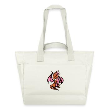 Kleiner Drachen - Wasserabweisende Padded Bag - Naturweiß - Vorne
