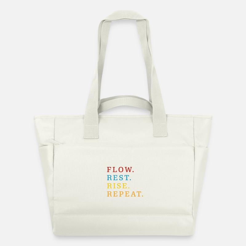 Flow Rest Montée Répéter - Sac matelassé déperlant - blanc nature