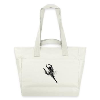 Une danseuse de ballet en robe de ballet imaginati - Sac matelassé déperlant - blanc nature - Devant