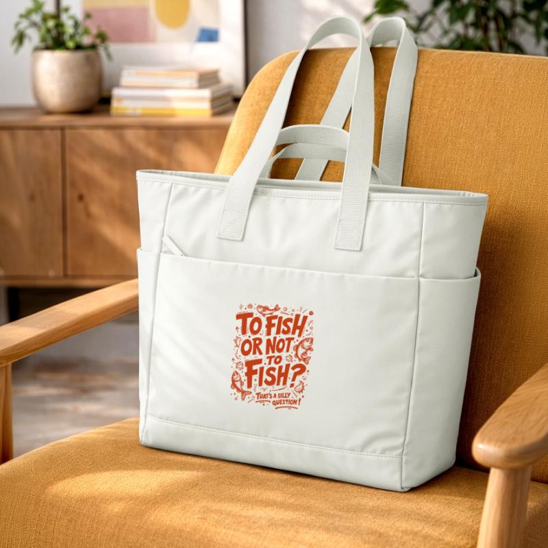 FISCHEN ODER NICHT FISCHEN? DAS IST EINE DUMME FRAGE! Wasserabweisende Padded Bag