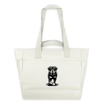 Rottweiler - Water-Repellent Padded Bag - natural white - Front