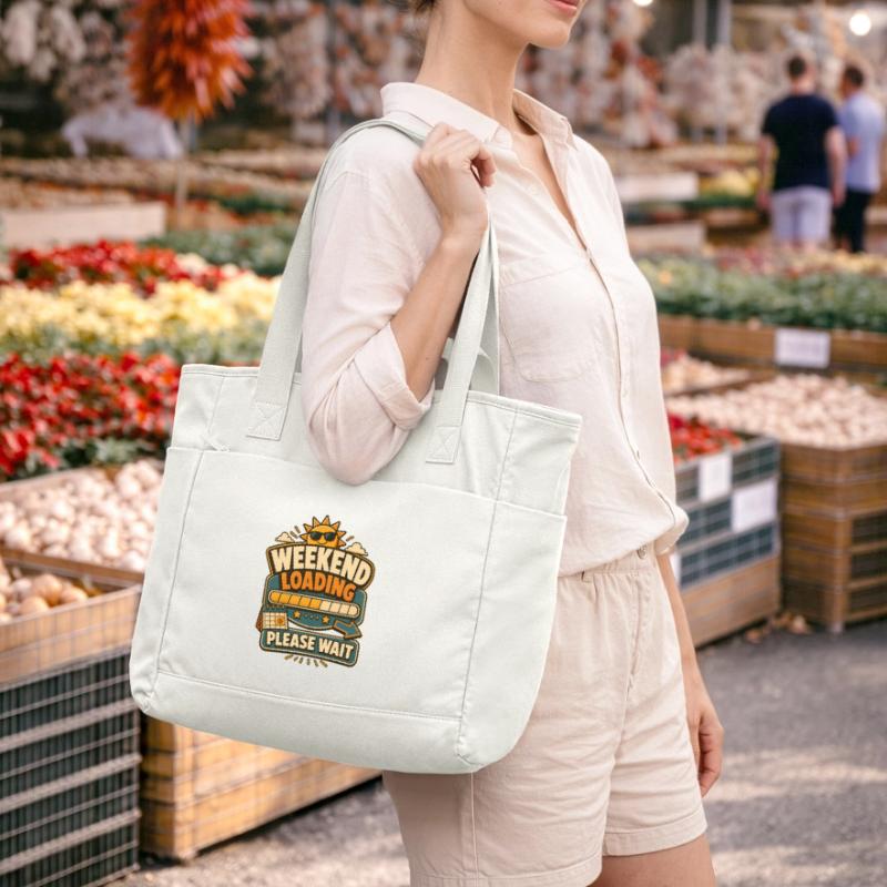 Weekend Loading Please Wait Water-Repellent Padded Bag