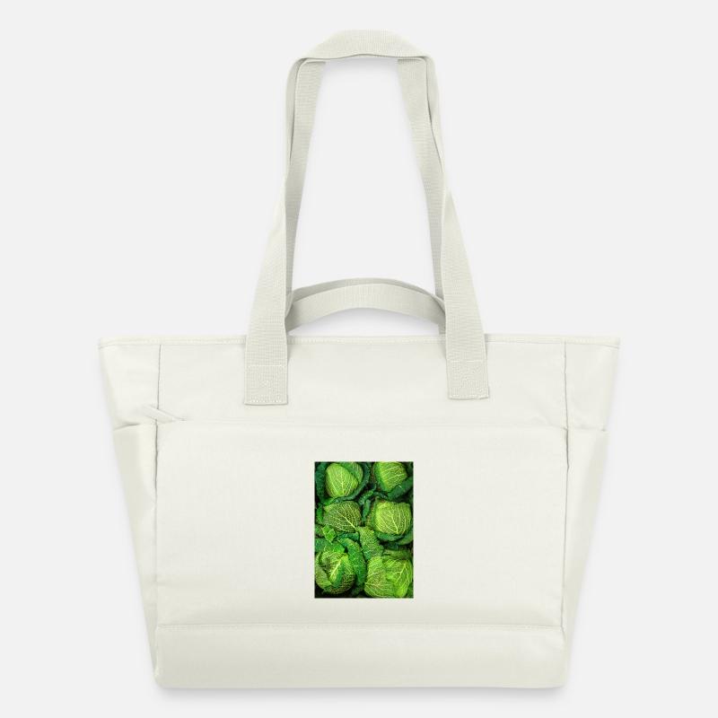 Cabbage Cabbage - Water-Repellent Padded Bag - natural white