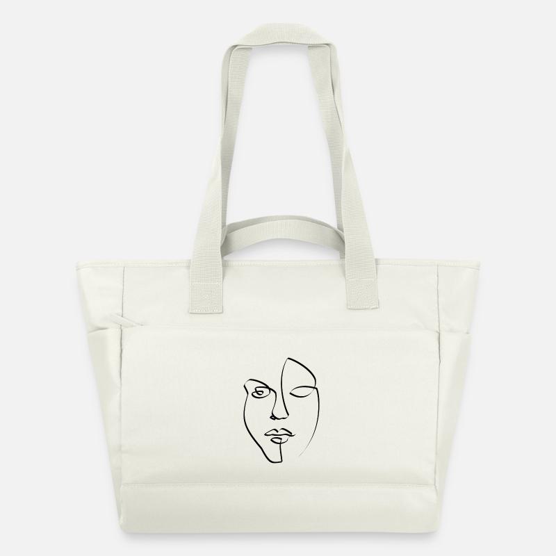 Face - Sac matelassé déperlant - blanc nature