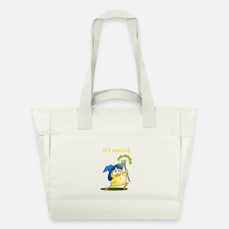 Conception de sorts de poussin magique - Sac matelassé déperlant - blanc nature