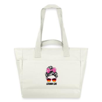Drapeau du drapeau allemand Femme Fan de lunettes de soleil - Sac matelassé déperlant - blanc nature - Devant