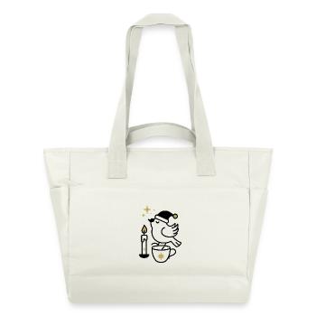 Golden Shooting Star Night - Water-Repellent Padded Bag - natural white - Front