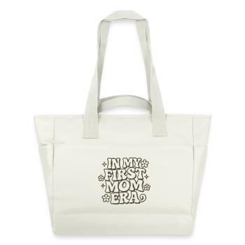 Erster Muttertag Mama Geschenkidee Familie Groovy - Wasserabweisende Padded Bag - Naturweiß - Vorne