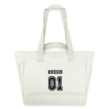 Partenaire de la reine roi amour - Sac matelassé déperlant - blanc nature - Devant
