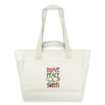 Süßigkeiten Statement Nachspeise Zucker Bonbon - Wasserabweisende Padded Bag - Naturweiß - Vorne