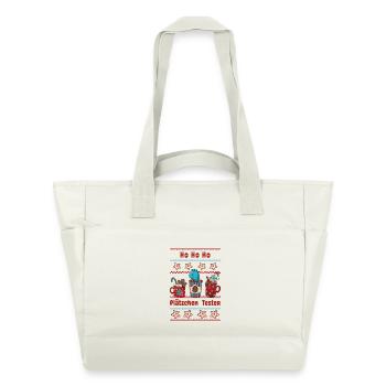 Ho ho ho Cookie Tester -Boulangerie de Noël Enfant - Sac matelassé déperlant - blanc nature - Devant