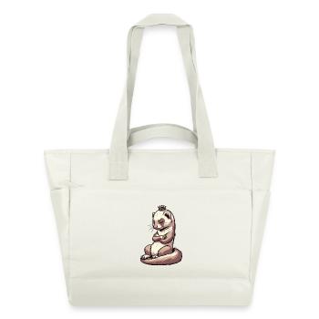 Furet Ferret Holder Furet Propriétaire - Sac matelassé déperlant - blanc nature - Devant