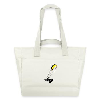 kite-surf - Water-Repellent Padded Bag - natural white - Front