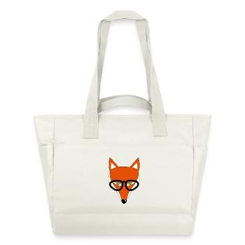 fox - Water-Repellent Padded Bag - natural white - Front