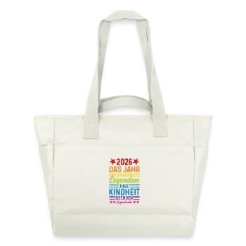 Youth Consecration 2026 Legends End Your Childhood - Water-Repellent Padded Bag - natural white - Front