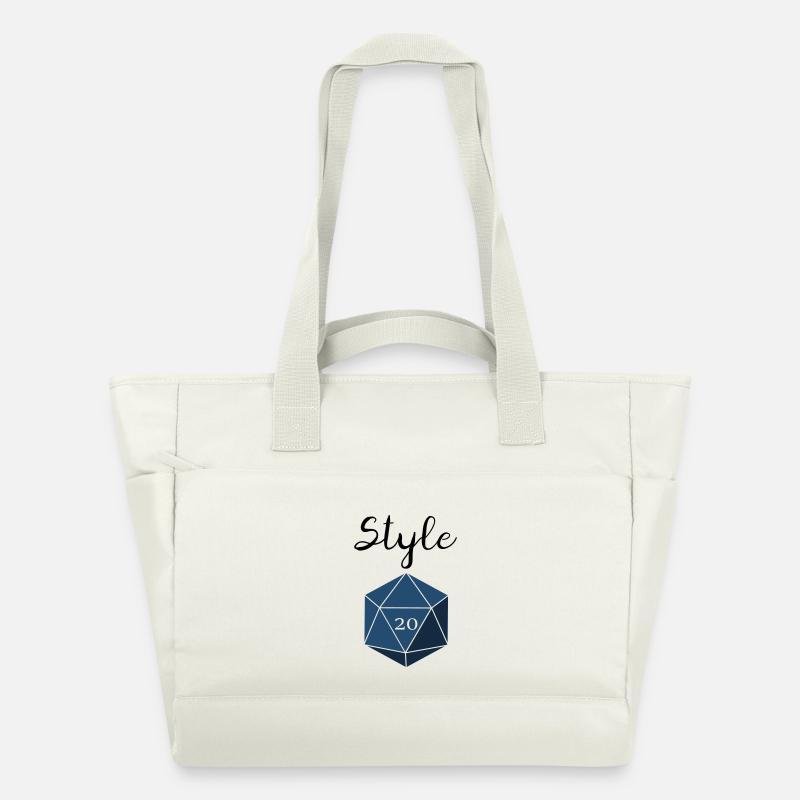 Contrôle de style d20 - Sac matelassé déperlant - blanc nature
