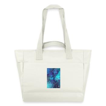 Blue Ravenstorm - Sac matelassé déperlant - blanc nature - Devant