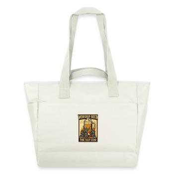 Hopfen-Gott der Anbetung - Wasserabweisende Padded Bag - Naturweiß - Vorne