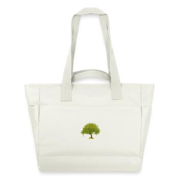 Arbre d’été vert - Sac matelassé déperlant - blanc nature - Devant