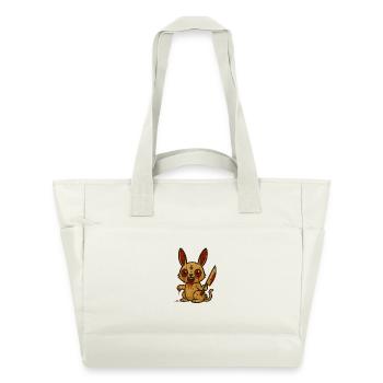 Lapin Sanglant Illustration - Sac matelassé déperlant - blanc nature - Devant
