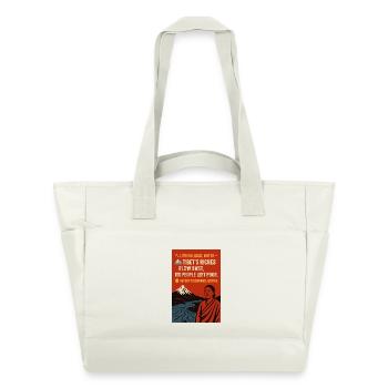 FLOW EAST - Tibet : richesse et justice sociale - Sac matelassé déperlant - blanc nature - Devant