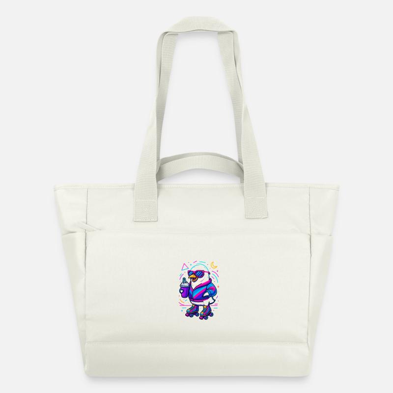 Roller Pinguin - Wasserabweisende Padded Bag - Naturweiß