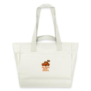 Ich_Roste_nicht_ich_Reife - Water-Repellent Padded Bag - natural white - Front