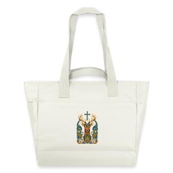 Deer - Water-Repellent Padded Bag - natural white - Front