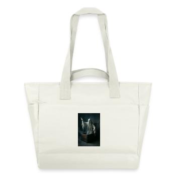 Ghost from the coffin - Water-Repellent Padded Bag - natural white - Front