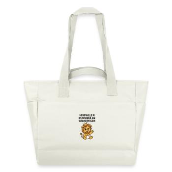 crying around - Water-Repellent Padded Bag - natural white - Front